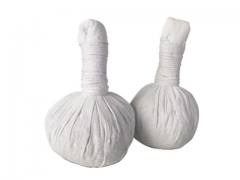 Thai Herbal Balls- Kräuterstempel aus reiner weißer Baumwolle. Wunderbarer Duft für alle Arten von Thaimassagen